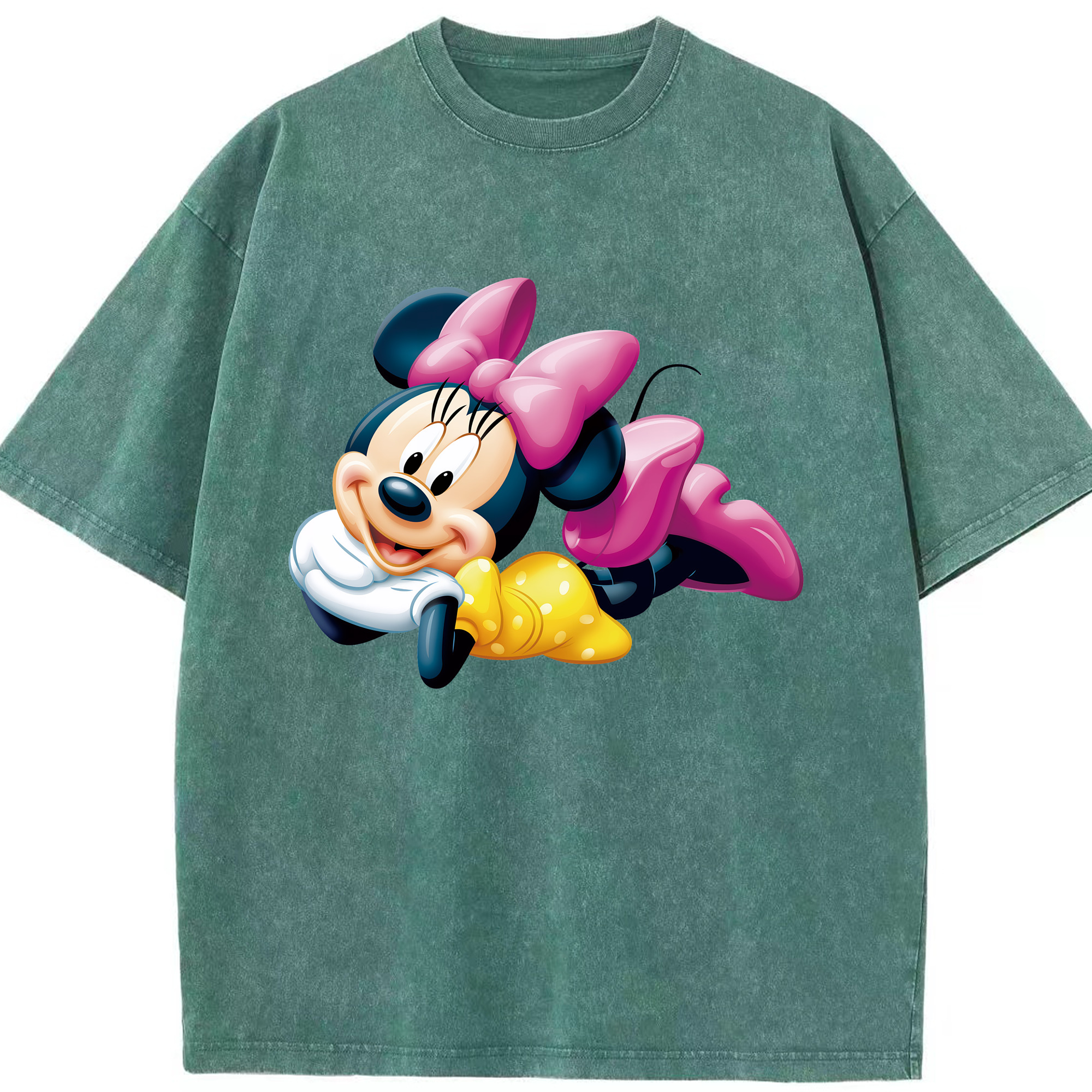 （画像用） ミッキーマウス Mickey Mouse 綿100% ヴィンテージ風 半袖Tシャツ（フロントプリント）